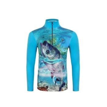 Shirt Sublimated Zipper Quick Cuff Fishing Shirts