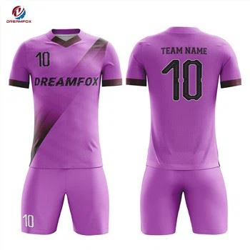 China Factory Team Club Set Pakaian Seragam Bola Sepak Murah Dewasa